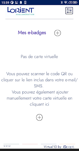 Mon e-badge Screen 2