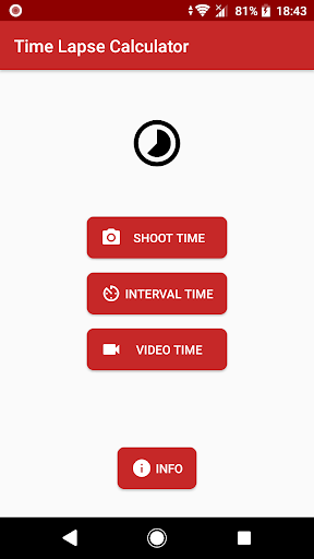 Android application Time-lapse Calculator screenshort