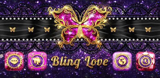 Bling Love Go Launcher Theme Apps On Google Play