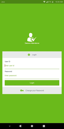Android application Daewoo Attendance screenshort