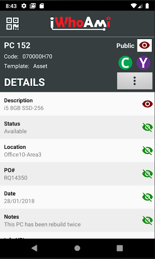 W-Codes Reader Screen 3
