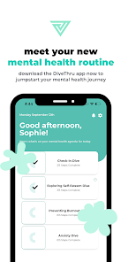 DiveThru: Mental Health App  screenshots 1