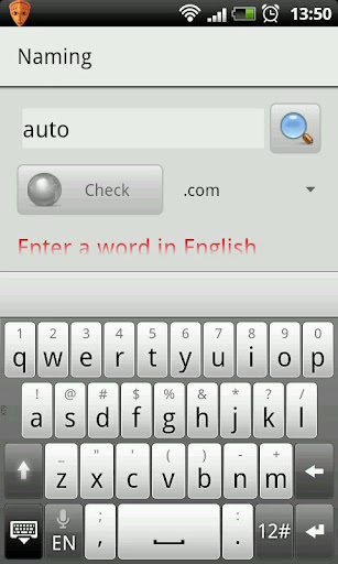 Android application Generator of the project name screenshort