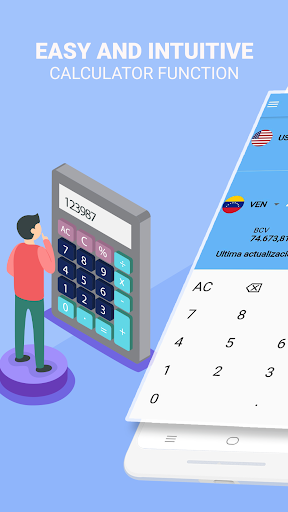 Android application Calcudolar screenshort