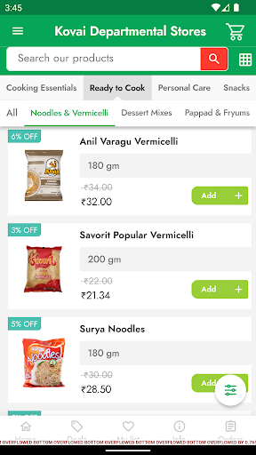 Android application Kovai Departmental Stores screenshort