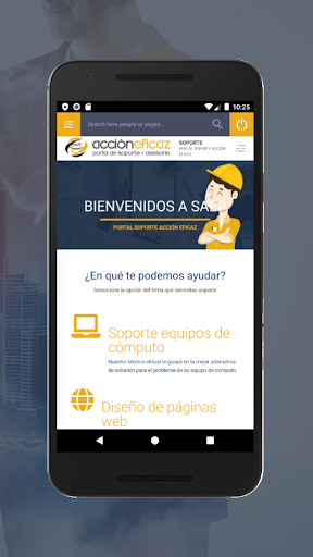 Android application SAEP - Soporte Acción Eficaz screenshort