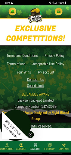 Jackson Jackpot Screen 3