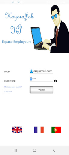 Android application Koyorojob Employer screenshort