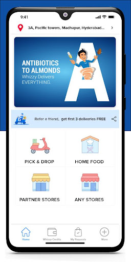 Android application Whizzy screenshort