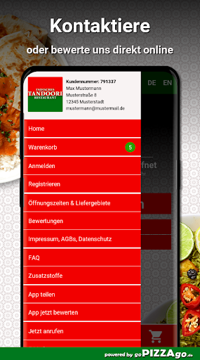 Indian Tandoori Ingelheim Screen 3