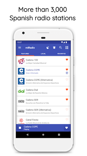 Android application miRadio: FM Radios from Spain screenshort