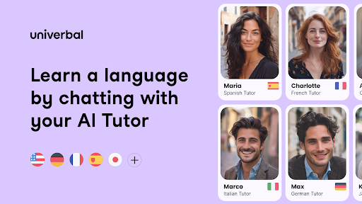 Screenshot of Univerbal AI Language Learning