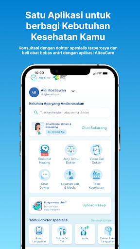 AlteaCare : Solusi Kesehatan Screen 2