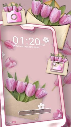 Pink Flower Gift Themeのおすすめ画像3