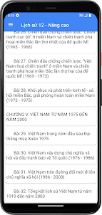 Lịch sử Lớp12 - Nâng cao