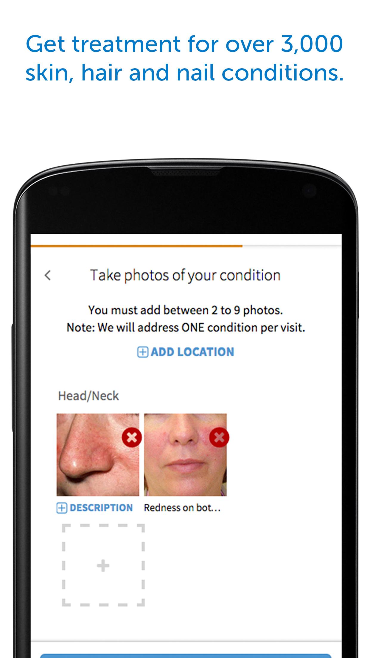 Android application Associates in Dermatology screenshort