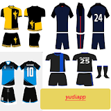 Futsal jersey design icon