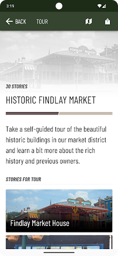 Screenshot of Cincinnati Sites & Stories
