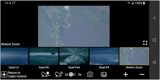 Android application Bombardier 360 Cameras screenshort