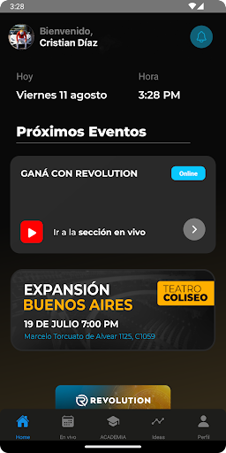 Revolution App Screen 2