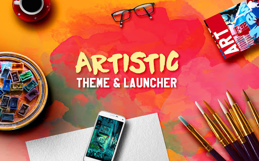 Android application Artistic Theme and Launcher screenshort