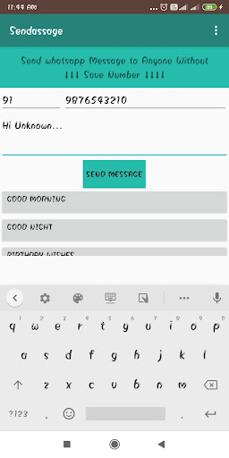 Android application Sendassage-status and shayari screenshort