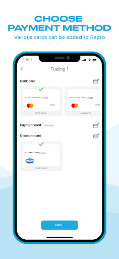 Rezzo securepay Screen 3