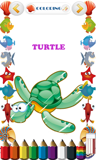Android application Coloring - UnderWater screenshort