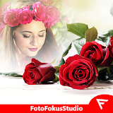 Romantic Rose Photo Frame : Flower photo frames icon