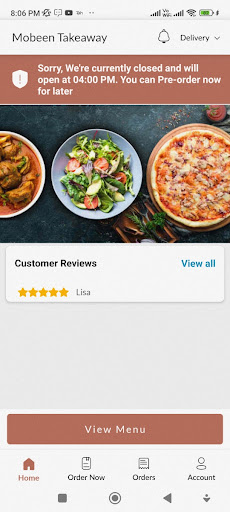 Mobeen Takeaway Screen 2