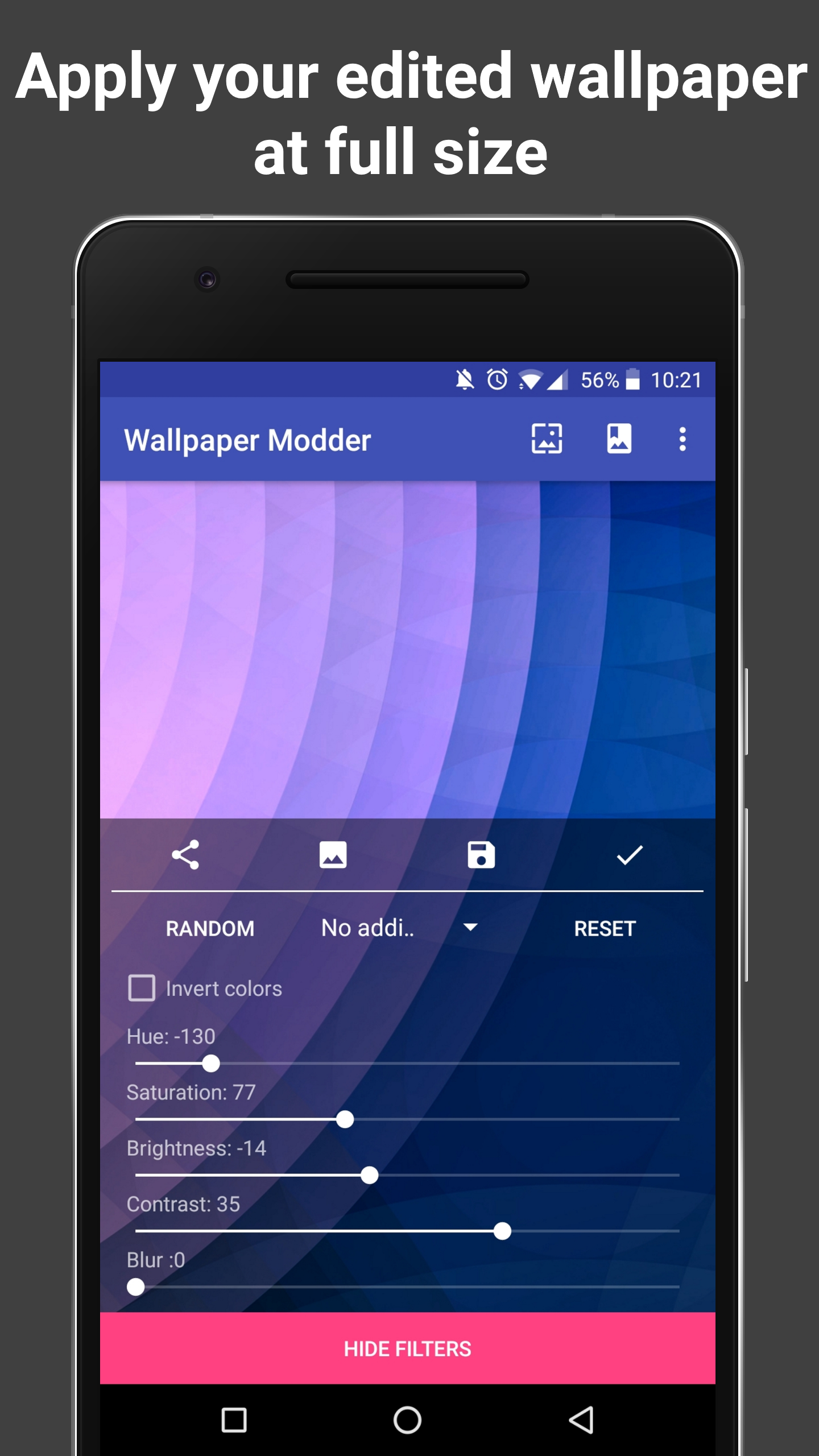 Android application Wallpaper Editor Setter Saver - Wallpaper Modder screenshort