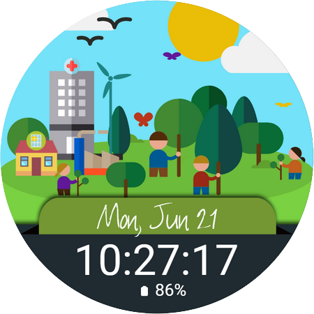 Earth Animated Watch Face Screen 3