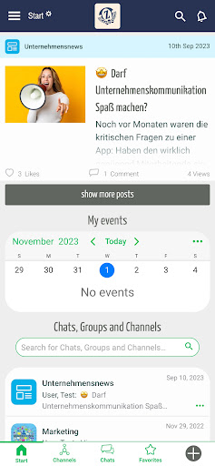 Zwettler intern 2.0 ekran görüntüsü