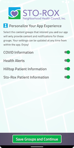 Sto-Rox Connect Screen 2