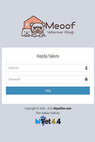 Android application Meoof Veteriner Kliniği screenshort