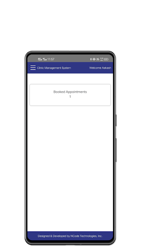 Clinic Management System Screen 2