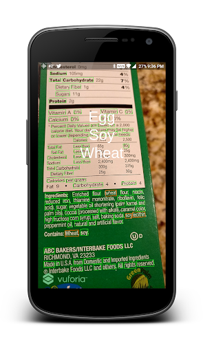 Android application Allergy Scan - Ingredients OCR screenshort