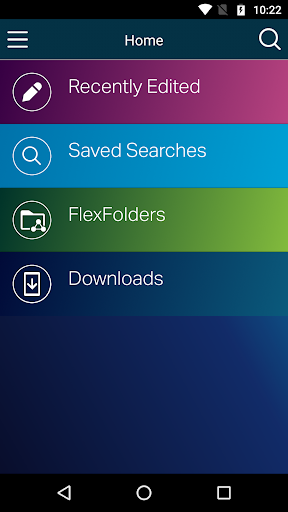 Android application OpenText eDOCS InfoCenter screenshort