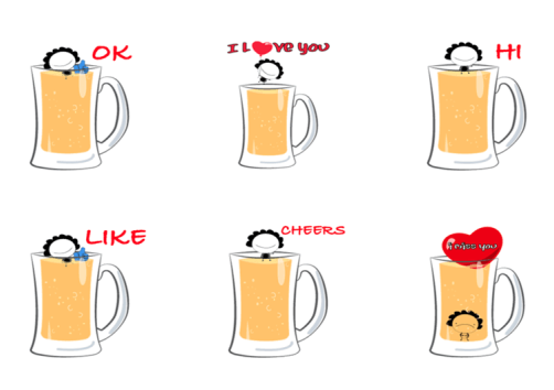 Beer Sticker For WhatsApp - WA
