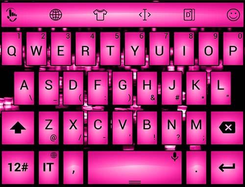 Keyboard Theme Led Pink