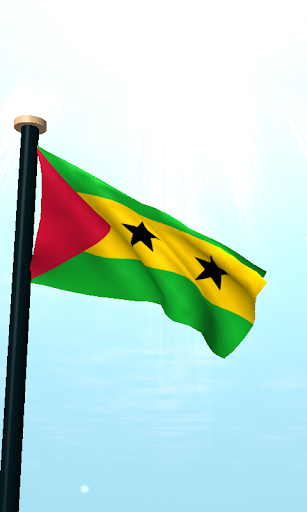 Sao Tome and Principe Flag 3D Screen 2