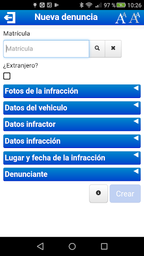 Sanciones de Tráfico Screen 3
