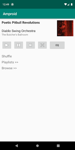 Android application Amproid screenshort