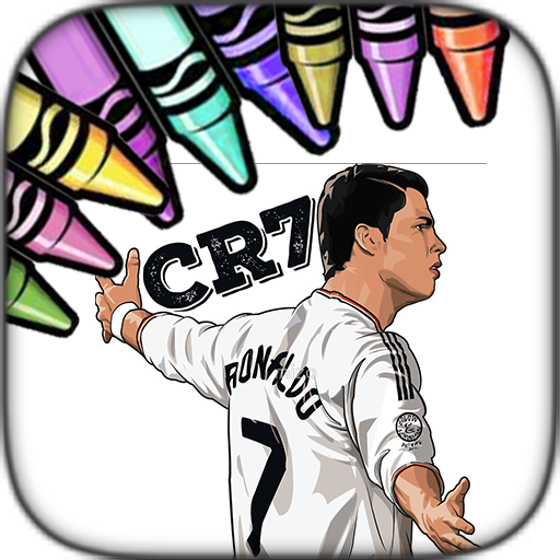 Footballer Coloring Glitter logo