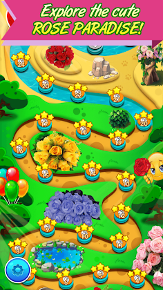 Rose Paradise matching games - Screenshot 2