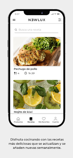 Newlux Recetas Screen 3