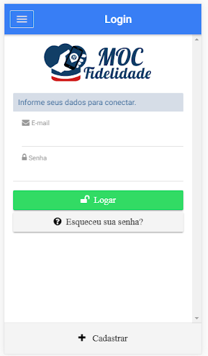 Android application MOC Fidelidade screenshort