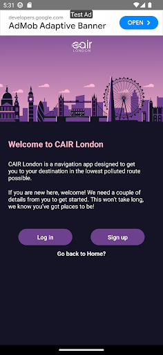 Android application CAIR London screenshort