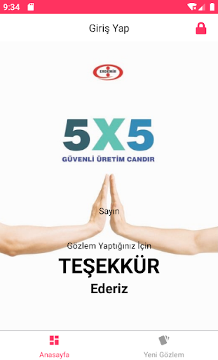 5x5 Gözlem Yönetimi Screen 2