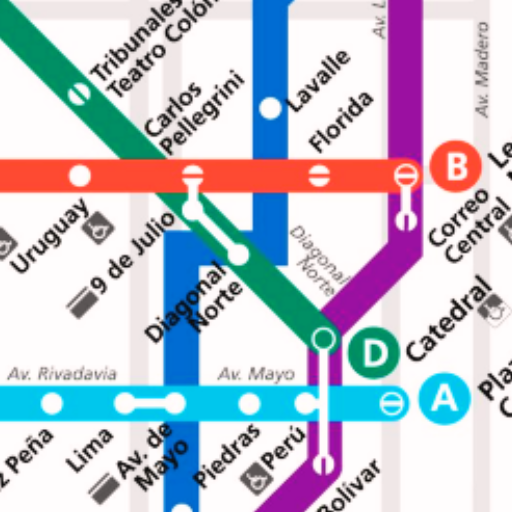 Buenos Aires Metro Map logo